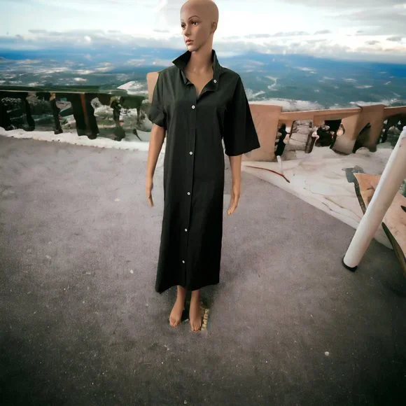 chinese dress ladies Nora Linen Maxi Dress